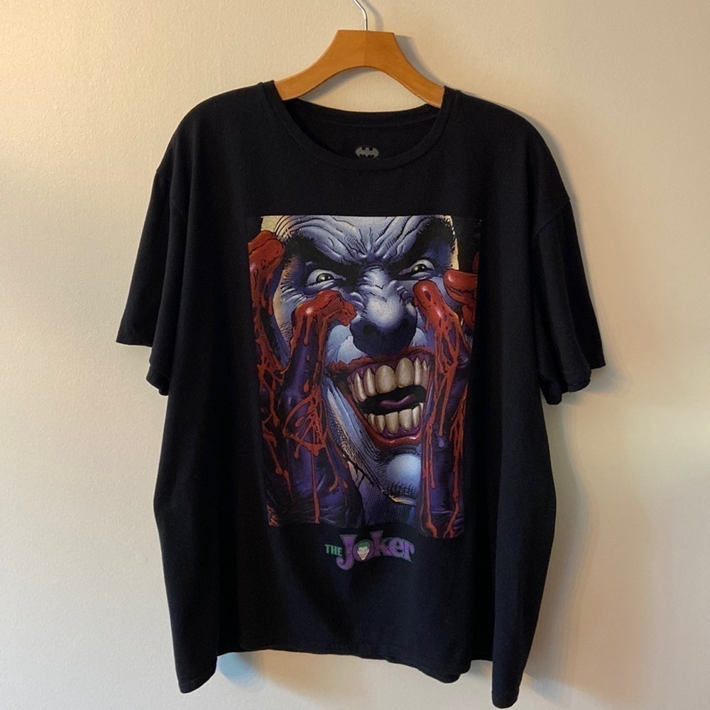 Batman DC Comics The Joker T-Shirt Black Size XL